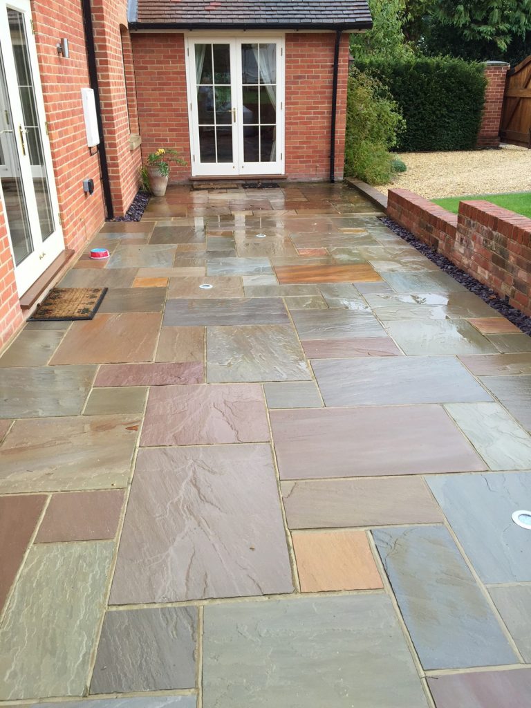 Raj paving wet - Cranbourne Stone