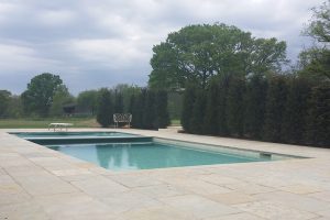 Downton Limestone pool surround and copings
