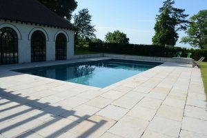 Downton Limestone - pool copings and patio