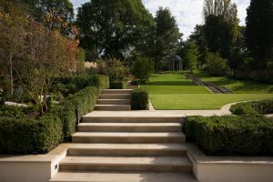 Leckford Sawn Sandstone, bespoke Step Treads with a Bullnose edge