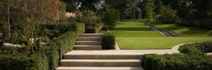 Georgian Antiqued tumbled sandstone bullnosed pool copings and mixed paving by Cranbourne Stone Ltd 1