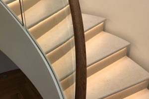 Moleanos Honed Limestone Staircase