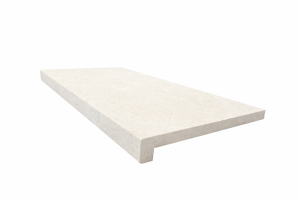 Fossil Pearl Etched Limestone Over-Lip Coping